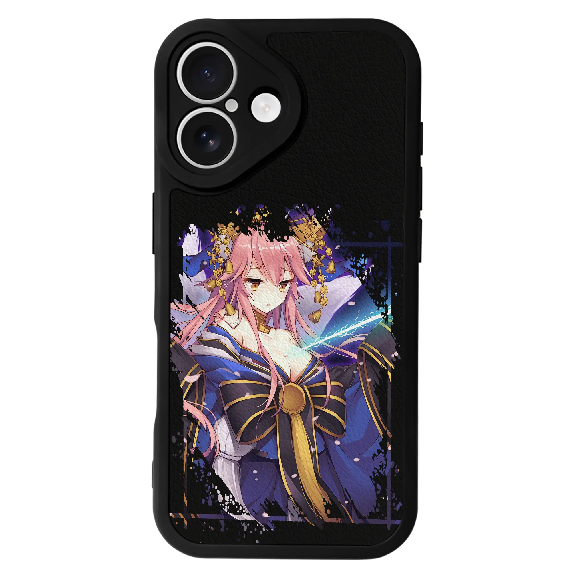 FGO グッズ,玉藻の前 - IPhone 16シリーズ対応 ・ シリコンスマホケース ・ レザー調 ・ 高精度フィット ・ 耐衝撃 ・ ワイヤレス充電対応 ・ 精密カット
